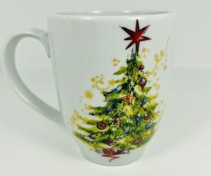 Pottery Barn Christmas Tree Coffee Tea Mug Replacement 16 Oz Holiday Drink ware, an item from the 'Christmas Mugs for Everyone' hand-picked list