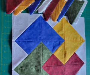 makes nine fourteen inch card trick quilt block Kit, an item from the 'Happy New Year 2023 ' hand-picked list