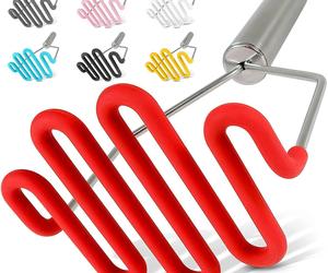 Kitchen Non-Scratch Potato Masher Kitchen Tool Durable Stainless Steel Wrapped, an item from the 'Good food is always prepared with good utensils' hand-picked list