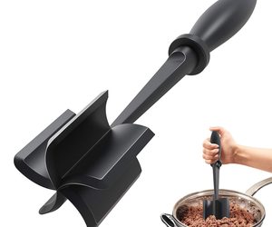 Upgrade Meat Chopper, Heat Resistant Meat Masher For Hamburger Meat, Ground Beef, an item from the 'Good food is always prepared with good utensils' hand-picked list