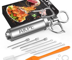 Meat Injector, Stainless Steel Marinade Injector Syringe For Bbq Grill And Turke, an item from the 'Good food is always prepared with good utensils' hand-picked list