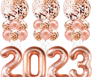 40 Inch Rose Gold 2023 Balloons - Happy New Year Decorations 2023 | New Years E, an item from the 'Happy New Year 2023 ' hand-picked list