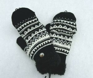 Women Girl Mitten Fingerless Insulated Knit w/ Fuzzy lining Thick Winter Gloves, an item from the 'Survive the Cold Weather ' hand-picked list
