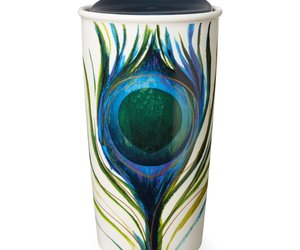 Starbucks Peacock Feather Double Wall Traveler, 12 Fl Oz (11051477), an item from the 'Pretty Peacocks' hand-picked list