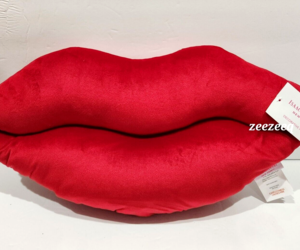 Isaac Mizrahi Valentines Red Soft Decorative Throw Pillow 20&quot;x10&quot; NEW, an item from the 'Pillow Talk' hand-picked list
