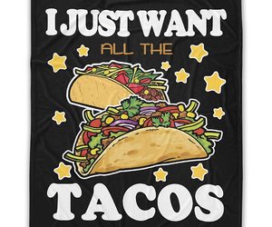 I Just Want All The Tacos Blanket Lightweight Plush For Girl Boy Kid Perfect Lov, an item from the 'Everything You Need for Taco Tuesdays' hand-picked list