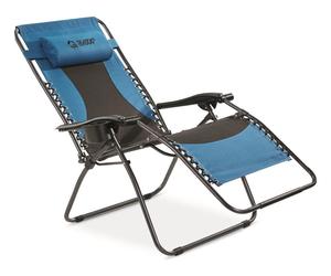 Oversized Zero-Gravity Chair 500-lb. Capacity Camping Fishing Sports Events Blue, an item from the 'Campers have S&#39;more fun!' hand-picked list