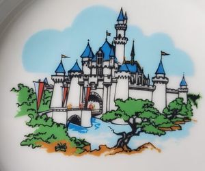 Ashtray Disney Cinderella Castle Round Japan Walt Disney Productions Vintage, an item from the 'Vintage Ashtrays' hand-picked list