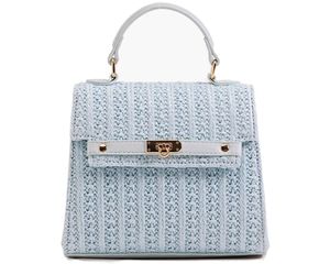 Pastel Straw Crossbody Purse - Blue, an item from the 'Meet your new favorite bag!' hand-picked list