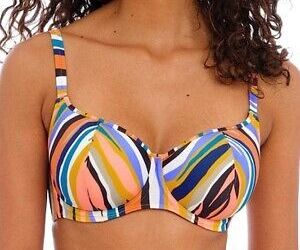 Freya MULTI Torra Bay Underwire Sweetheart Bikini Swim Top, US 32D, UK 32D, an item from the 'Life is better in a bikini' hand-picked list