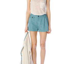 Rag &amp; Bone Womens Bluebird Linen Pleated Tweed Tennis Shorts 12, an item from the 'Summer Style' hand-picked list