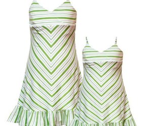 Rare Editions Girls 2T-6X GREEN WHITE STRIPED BEADED STRAPS Spring Summer Par..., an item from the 'Green is the Color of Spring and St Patty's Day' hand-picked list