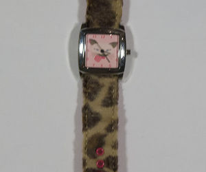GYMBOREE GIRLS WATCH TEACHERS PET PINK &amp; LEOPARD SIAMESE KITTY CAT, an item from the 'Time to Think of Those New Year Resolutions' hand-picked list