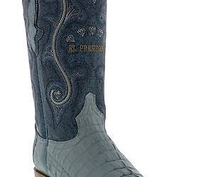 Mens Genuine Baby Blue Alligator Crocodile Leather Western Cowboy Boots 3x Toe, an item from the 'The Kit and Caboodle ' hand-picked list
