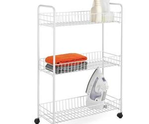 Shopping Laundry Cart 3-Tier Storage Bin Rolling Organizer Bathroom Pantry, an item from the 'Get Organized' hand-picked list