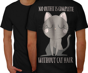 Without Cat Hair Shirt Animal Men T-shirt Back, an item from the 'The PURRfect Gift' hand-picked list