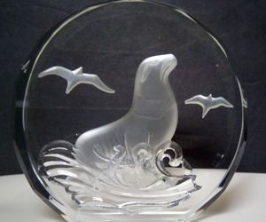 SEAL &quot;Wildlife Crystals&quot; The Danbury Mint - made in W. Germany - 3 1/4 inches, an item from the 'Welcome to My Zoo' hand-picked list