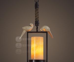 Vintage Bird Marble Pendant Light Ceiling Lamp Home Cafe Decor Lighting Fixture, an item from the 'Let There Be Light!' hand-picked list
