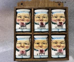 Vintage Chef Baker Boy w/Wooden Rack, an item from the 'The Spice is Right' hand-picked list