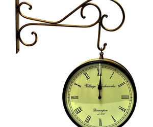Vintage Clock Double Side (Railway Style) Clock 10 Inches, an item from the 'Time to Think of Those New Year Resolutions' hand-picked list