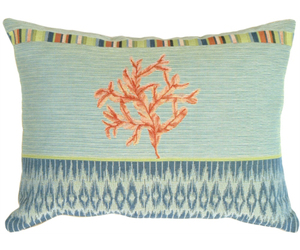 Pillow Decor - Tropical Coral Pillow, an item from the 'Fresh Tropical Vibes' hand-picked list