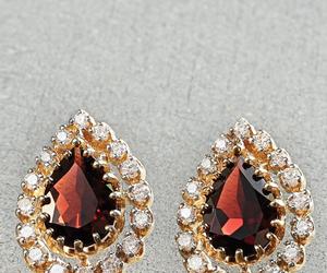 Smithsonian Victorian Garnet Pierced Earrings FREE SHIPPING!, an item from the 'Victorian Elegance' hand-picked list