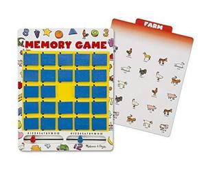 Melissa &amp; Doug Flip to Win Travel Memory Game - Wooden Game Board, 7 Double-Side, an item from the 'Road Trippin&#39;' hand-picked list