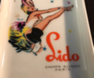 Vintage Ashtray Lido Nightclub Champs-Elysees Paris, an item from the 'Vintage Ashtrays' hand-picked list
