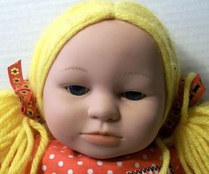 Anne Geddes Unimax 16 Inch Cloth Rag Doll Blonde Hair 1999, an item from the 'Doll Landtopia' hand-picked list