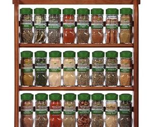 McCormick Gourmet Spice Rack, Brown, 3 Tier Wood 24-Count, Herbs Spices &amp; Blends, an item from the 'The Spice is Right' hand-picked list