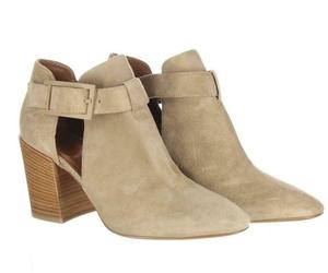 Aquatalia Women's Suede Cutout Booties Tan Ankle Boots Booties Sz. 10.5., an item from the 'Cute Booties' hand-picked list