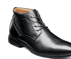 Florsheim Westside Plain Toe Chukka Boot Black Leather 13331-001, an item from the 'Shoes for Dudes' hand-picked list