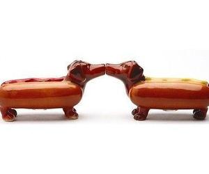 Salt &amp; Pepper Shakers Set, Happy Hot Dog, an item from the 'Friends in the Kitchen' hand-picked list
