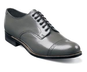 Original Stacy Adams Biscuit Shoes Steel Gray Leather Madison 00012-10, an item from the 'Shoes for Dudes' hand-picked list