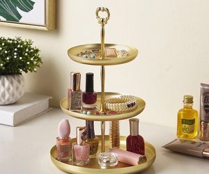 1 Piece Storage Tray For Jewelry Makeup Dessert Food Shelf Holder Table Organize, an item from the 'Let's Put Things in Order' hand-picked list