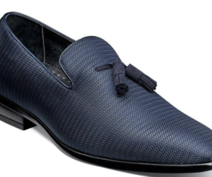 Stacy Adams Men's Tazewell Plain Toe Tassel Slip On Navy 25343-410, an item from the 'Shoes for Dudes' hand-picked list