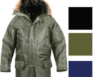 Cold Weather N-3B Military Snorkel Parka Jacket Long Insulated N3B Winter Coat, an item from the 'Survive the Cold Weather ' hand-picked list