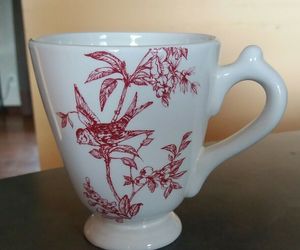 RED BIRD TOILE Elisabeth Trostill for Andrea by Sadek 12 oz Mug Cup, an item from the 'Birds of a Feather....' hand-picked list