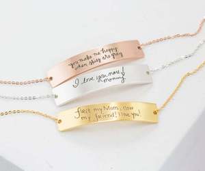 Handwritten Gold Bracelet • Custom Handwriting Bracelet • Friendship Bracelet, an item from the 'Tokens of Friendship' hand-picked list