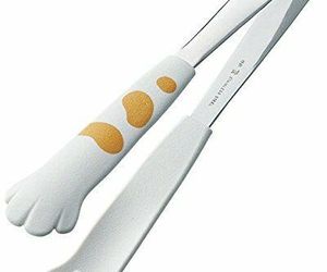 Tanabe Japan Meow Catch Cat Kitchen Tongs (1 piece) with Non-slip Paw inside, an item from the 'Friends in the Kitchen' hand-picked list