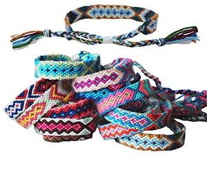 Tangser Nepal Woven Friendship Bracelets with a Sliding Knot Closure for Women,, an item from the 'Tokens of Friendship' hand-picked list