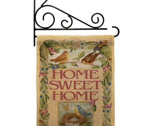 Welcome Birds Spring Time Burlap - Impressions Decorative Metal Fansy Wall Brack, an item from the 'Are you ready for Spring Time?' hand-picked list