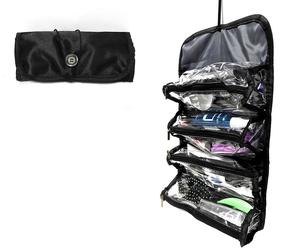 Roll-Up Travel Organizer 4 section Zippered Organize Toiletries Cosmetics, an item from the 'Let&#39;s go everywhere!' hand-picked list