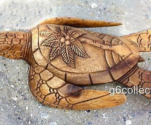 12" Long Wooden Turtle Tortoise Statue Hand Carved Sculpture Wood Decor Figurine, an item from the 'ڰۣڿ☸"YOU`RE A SLOW BOKE".ڰۣڿ☸' hand-picked list