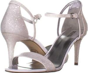 MICHAEL Michael Kors Simone Mid Sandal Ankle Strap Sandals 729, Optic White, an item from the 'Life is short. Buy the shoes.' hand-picked list