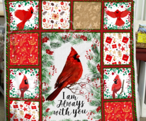 Cardinal bird blanket - I am always with you Sofa Fleece Blanket Gift, an item from the 'Birds of a Feather....' hand-picked list