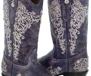 Womens Purple Distressed Leather Boots Cowboy Western Wedding Rhinestones Snip, an item from the 'Life is short. Buy the shoes.' hand-picked list