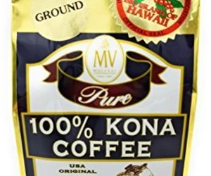 Mulvadi, Coffee Ground 100 Kona, 7 Ounce, an item from the 'A friend with coffee is a friend indeed' hand-picked list