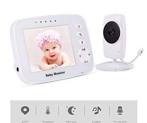 MEIWU Baby Monitor, 3.2" Baby Video Monitor with Camera and Audio LCD ScreenSupp, an item from the 'Smart Home and WiFi' hand-picked list