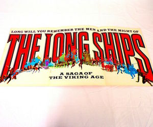 ORIGINAL Vintage 1964 The Long Ships 12x18 Industry Ad Poster Sidney Poitier, an item from the 'Appreciating Sidney Poitier ' hand-picked list